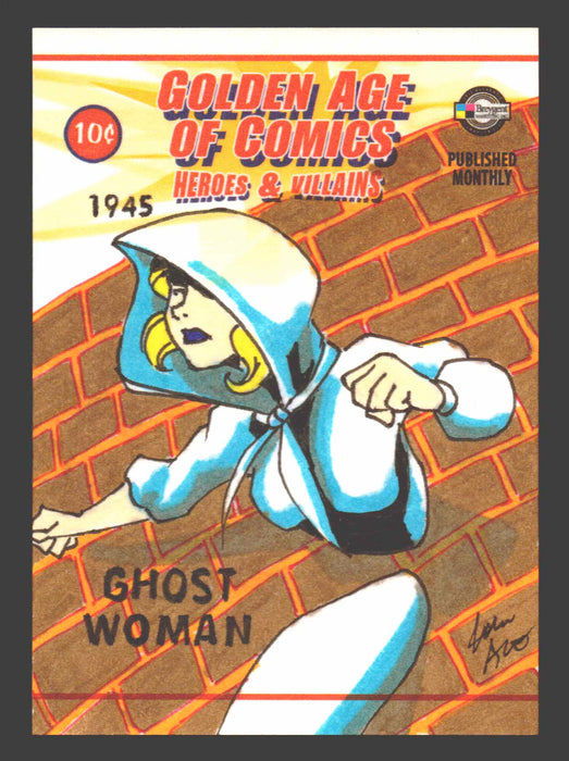 Golden Age of Comics Heroes & Villains Artist Sketch Card Breygent John Ace - TvMovieCards.com