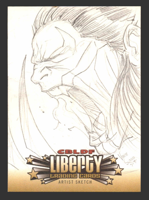 2011 Cryptozoic CBLDF Liberty Artist Sketch Card by Vince Sunico - TvMovieCards.com