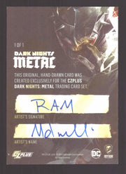 2024 CZX Dark Nights Metal Artist Sketch Trading Card by Richard Molinelli - TvMovieCards.com