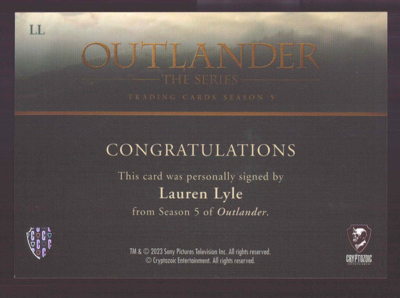 Outlander Season 5 Lauren Lyle as Marsali Fraser LL Autograph Card - TvMovieCards.com