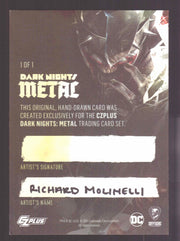 2024 CZX Dark Nights Metal Artist Sketch Trading Card by Richard Molinelli - TvMovieCards.com