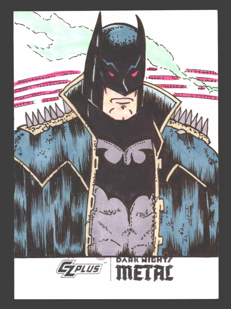 2024 CZX Dark Nights Metal Artist Sketch Trading Card by Rusty Gilligan - TvMovieCards.com