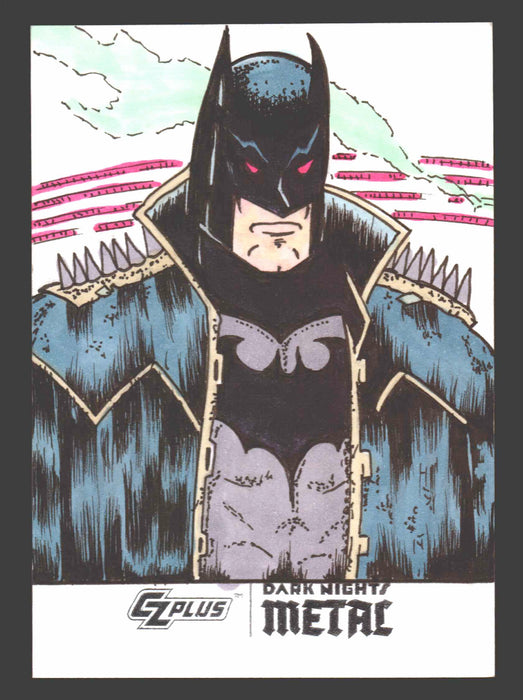 2024 CZX Dark Nights Metal Artist Sketch Trading Card by Rusty Gilligan