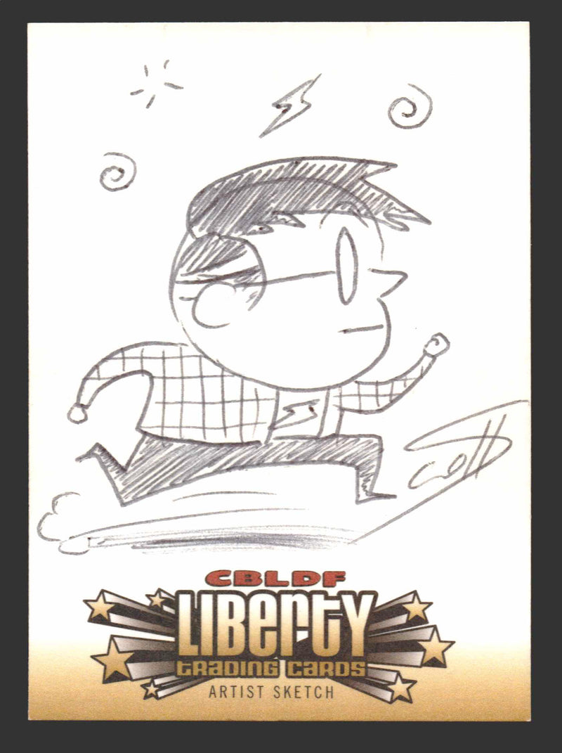 2011 Cryptozoic CBLDF Liberty Artist Sketch Card by Scott McCloud - TvMovieCards.com