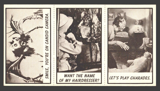 1963 Monster Laffs Midgees Trading Card Panel of 3 Cards #90 #2 #98 - TvMovieCards.com