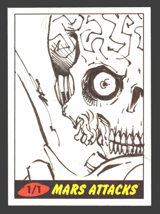 2012 Mars Attacks Heritage Artist Autograph Sketch Trading Card 1/1