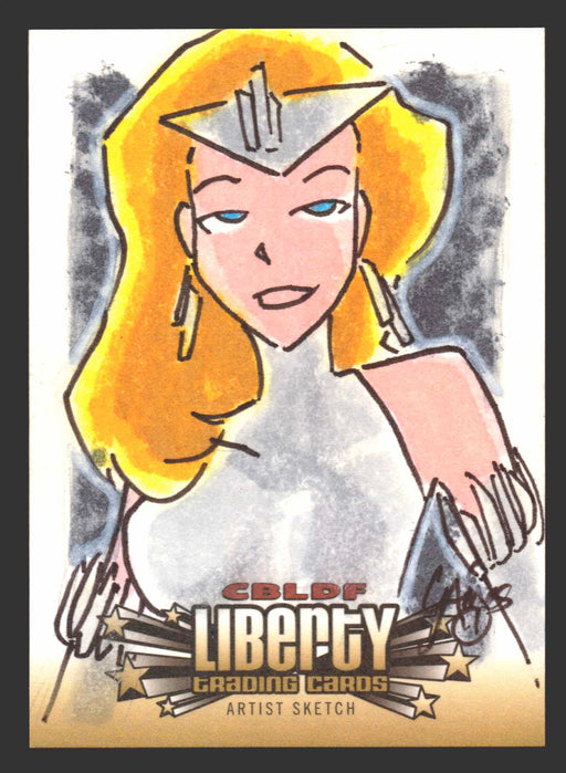 2011 Cryptozoic CBLDF Liberty Artist Sketch Card by Christian James Thomas   - TvMovieCards.com