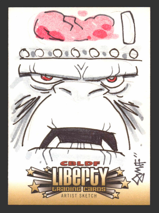 2011 CBLDF Comic Book Legal Defense Fund Liberty Artist Sketch Trading Card - TvMovieCards.com