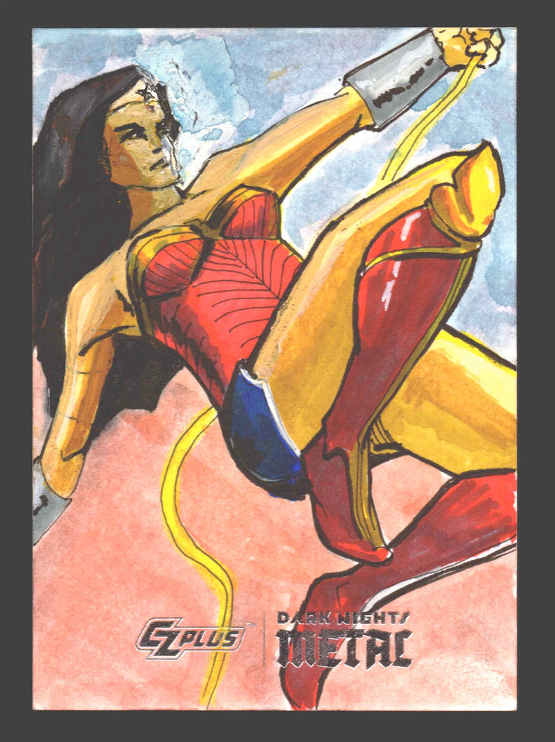 2024 CZX Dark Nights Metal Artist Sketch Trading Card by RJ Escalante