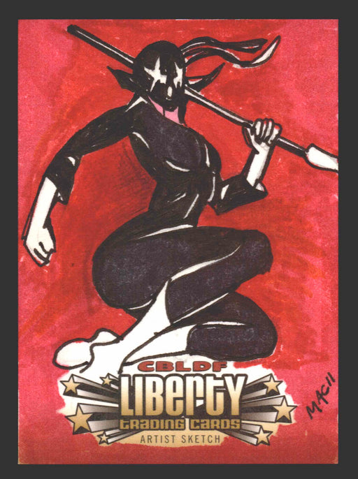 2011 Cryptozoic CBLDF Liberty Artist Sketch Trading Card by Mickey Clausen MAC - TvMovieCards.com