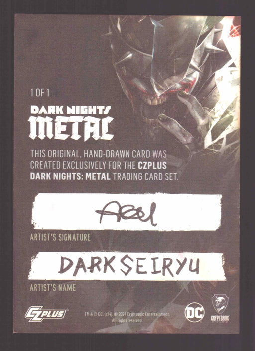 2024 CZX Dark Nights Metal Artist Sketch Trading Card by Dark Seiryu - TvMovieCards.com