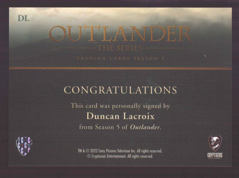 Outlander Season 5 Duncan Lacroix as Murtagh Fraser DL Autograph Card - TvMovieCards.com