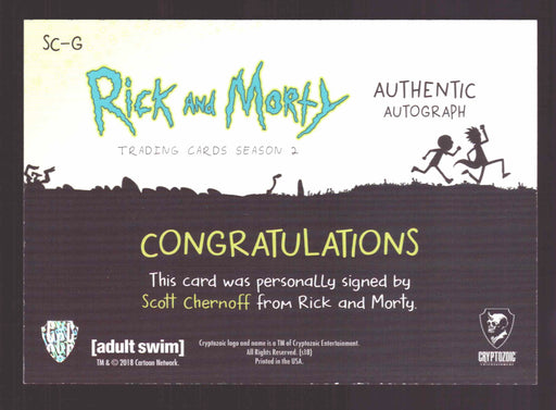2019 Rick and Morty Season 2 SC-G Scott Chernoff as Gear Head Autograph Card   - TvMovieCards.com