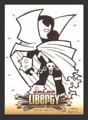 2011 Cryptozoic CBLDF Liberty Artist Sketch Card by Joel Carroll   - TvMovieCards.com
