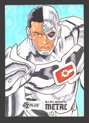 2024 CZX Dark Nights Metal Artist Sketch Trading Card by Red Suzaku - TvMovieCards.com