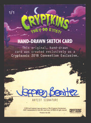 2018 Crypt kins Sketch Trading Card by Jeffrey Benitez Convention Exclusive - TvMovieCards.com