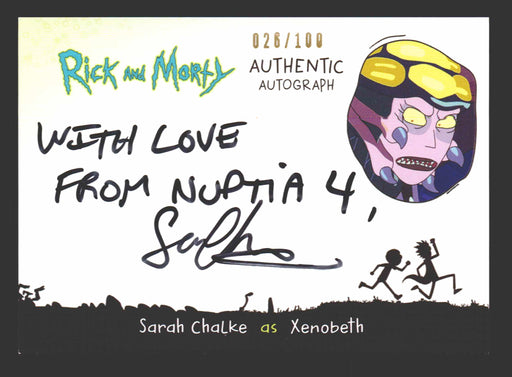 2019 Rick and Morty Season 2 SC-X Sarah Chalke as Xenobeth Autograph Card   - TvMovieCards.com