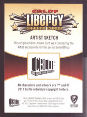 2011 CBLDF Comic Book Legal Defense Fund Liberty Artist Sketch Trading Card - TvMovieCards.com