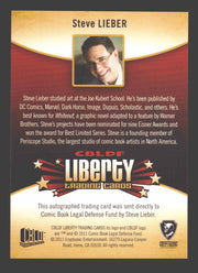 2011 Cryptozoic CBLDF Liberty Artist Steve Lieber Autograph Card - TvMovieCards.com