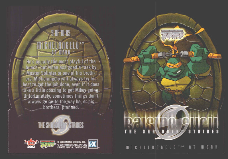 2003 Teenage Mutant Ninja Turles TMNT 1/2 Fleer Insert Chase You Pick Single Cards