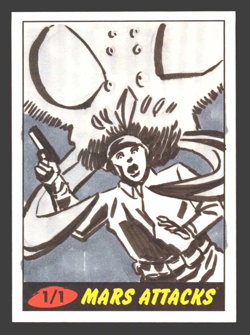 2012 Mars Attacks Heritage Artist Autograph Sketch Trading Card 1/1 - TvMovieCards.com