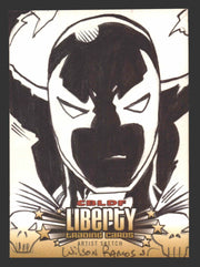 2011 Cryptozoic CBLDF Liberty Artist Sketch Card by Wilson Ramos Jr - TvMovieCards.com