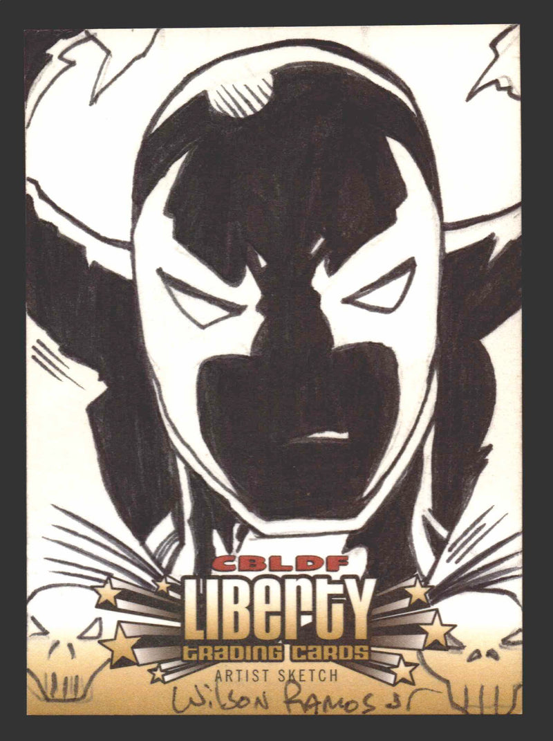 2011 Cryptozoic CBLDF Liberty Artist Sketch Card by Wilson Ramos Jr - TvMovieCards.com
