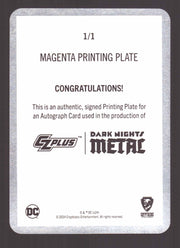 2024 CZX Dark Nights Metal Printing Plate Autograph Card Scott Synder DNM6-SS - TvMovieCards.com