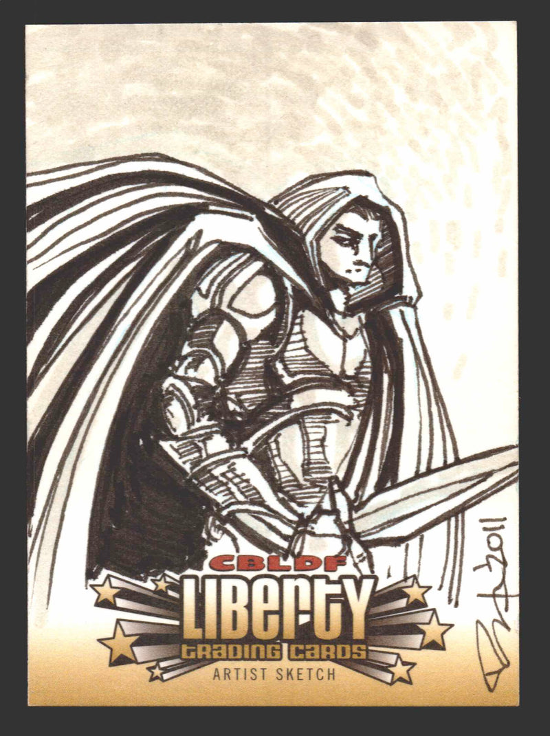 2011 CBLDF Comic Book Legal Defense Fund Liberty Artist Sketch Trading Card - TvMovieCards.com