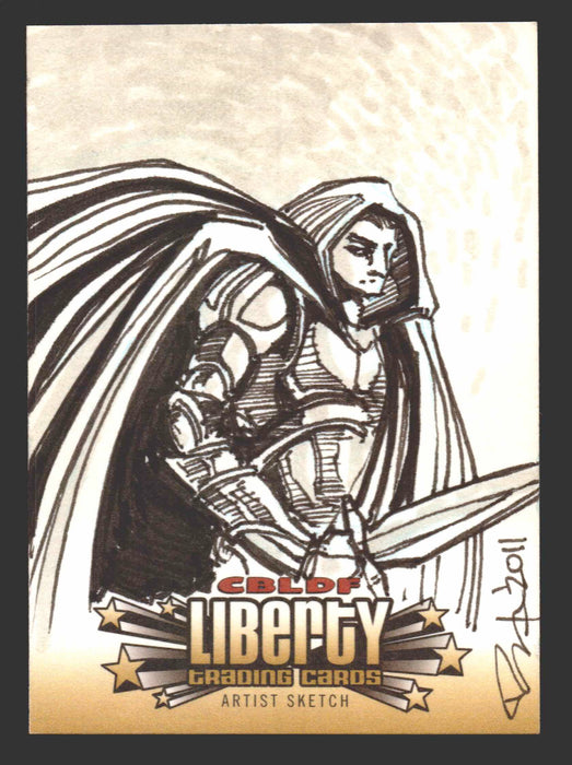 2011 CBLDF Comic Book Legal Defense Fund Liberty Artist Sketch Trading Card - TvMovieCards.com
