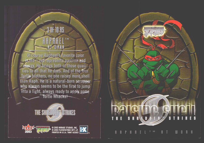 2003 Teenage Mutant Ninja Turles TMNT 1/2 Fleer Insert Chase You Pick Single Cards