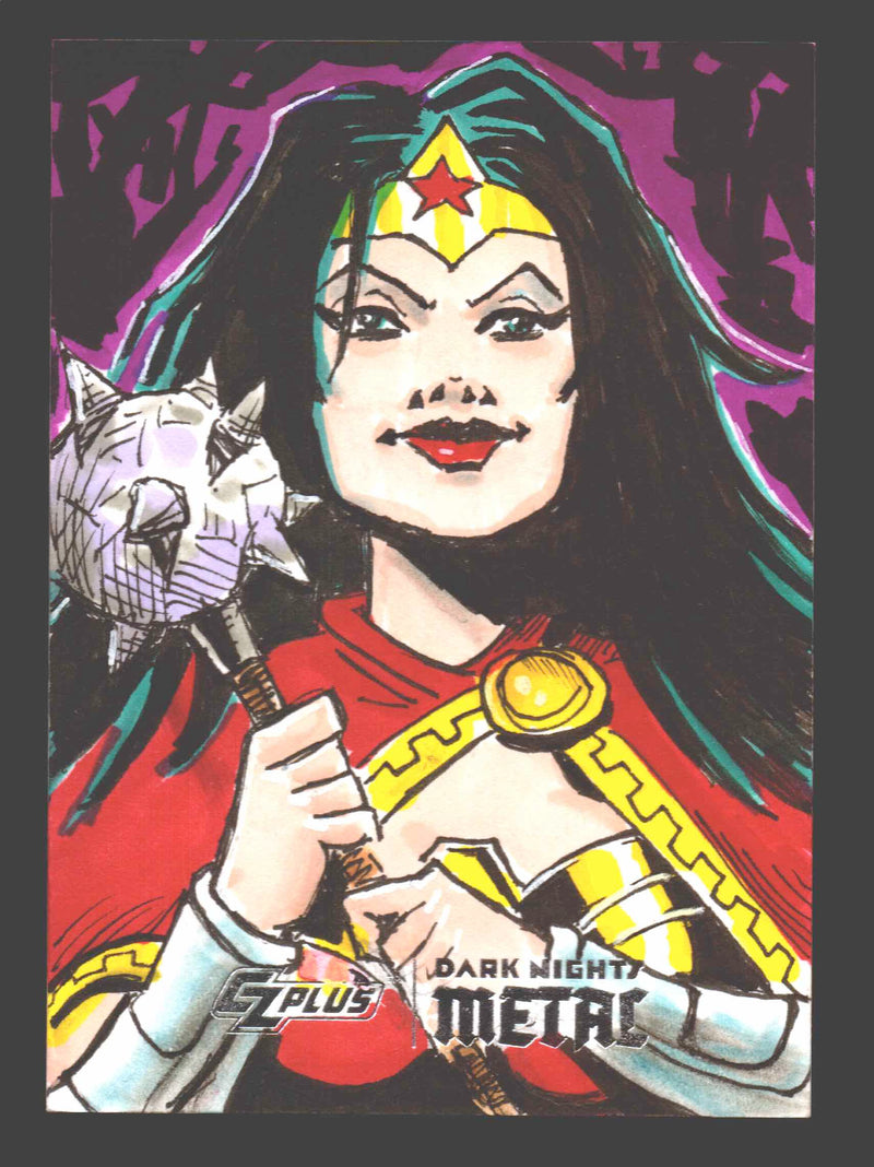 2024 CZX Dark Nights Metal Artist Sketch Trading Card by Lee Horton - TvMovieCards.com
