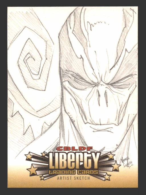 2011 Cryptozoic CBLDF Liberty Artist Sketch Card by Vince Sunico - TvMovieCards.com