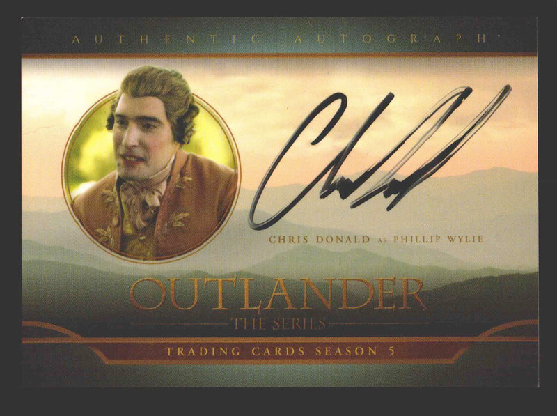 Outlander Season 5 Chris Donald as Phillip Wylie CH Autograph Card - TvMovieCards.com