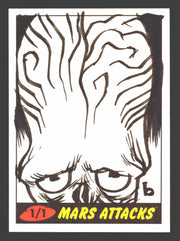 2012 Mars Attacks Heritage Artist Autograph Sketch Trading Card 1/1 Steven Black - TvMovieCards.com