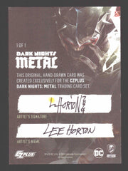 2024 CZX Dark Nights Metal Artist Sketch Trading Card by Lee Horton - TvMovieCards.com