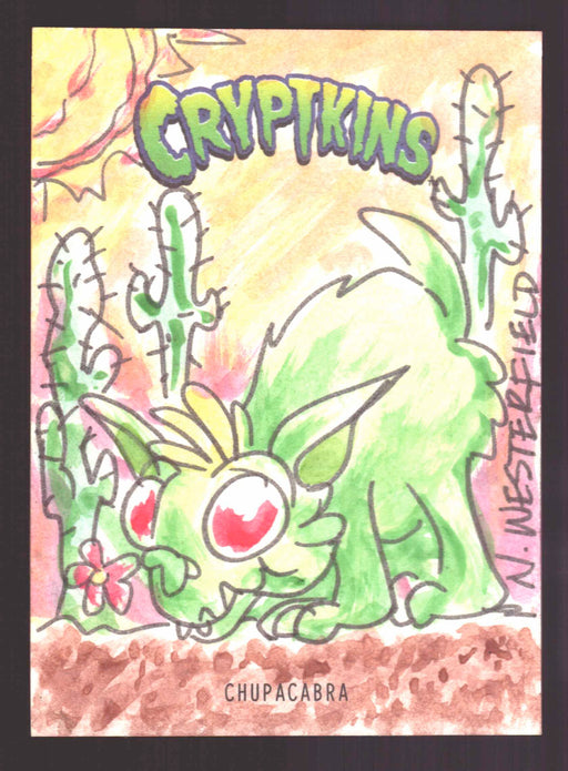 2018 Cryptkins Sketch Trading Card by Niall Westerfield Convention Exclusive Cryptozoic - TvMovieCards.com