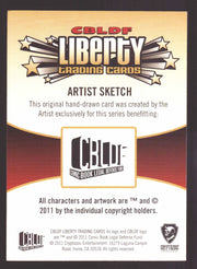 2011 CBLDF Comic Book Legal Defense Fund Liberty Artist Sketch Trading Card   - TvMovieCards.com