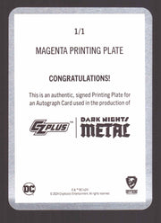 2024 CZX Dark Nights Metal Printing Plate Autograph Card James Tynion IV TF-JTIV - TvMovieCards.com
