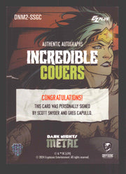 2024 CZX Dark Nights Metal Dual Autograph Card Scott Snyder / Greg Capullo - TvMovieCards.com