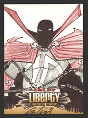 2011 CBLDF Comic Book Legal Defense Fund Liberty Artist Sketch Trading Card - TvMovieCards.com