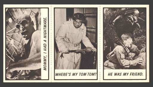 1963 Monster Laffs Midgees Trading Card Panel of 3 Cards #75 #83 #34 - TvMovieCards.com