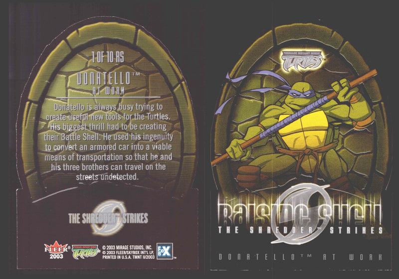 2003 Teenage Mutant Ninja Turles TMNT 1/2 Fleer Insert Chase You Pick Single Cards