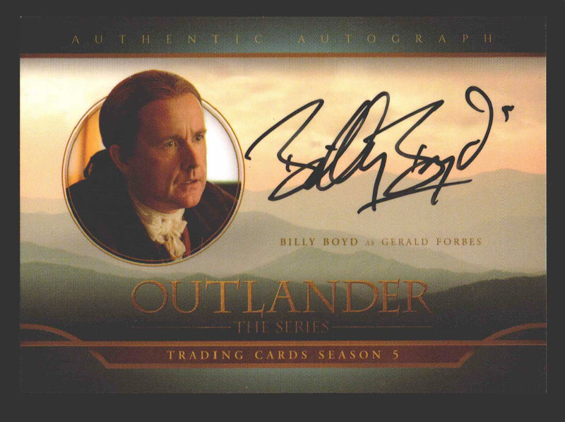 Outlander Season 5 Billy Boyd as Gerald Forbes BB Autograph Card - TvMovieCards.com