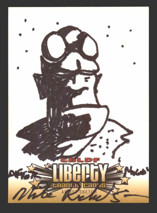 2011 Cryptozoic CBLDF Liberty Artist Sketch Card by Mike Richardson   - TvMovieCards.com