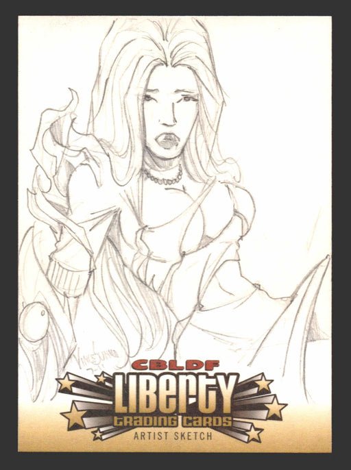 2011 Cryptozoic CBLDF Liberty Artist Sketch Card by Vince Sunico - TvMovieCards.com
