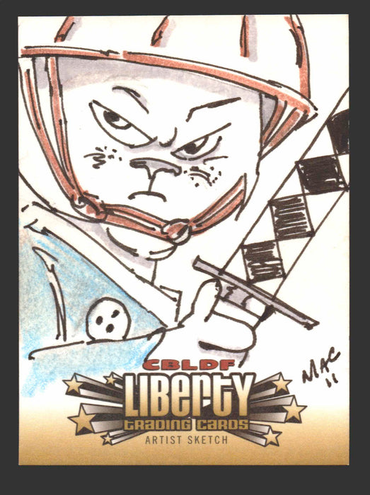2011 Cryptozoic CBLDF Liberty Artist Sketch Trading Card by Mickey Clausen MAC - TvMovieCards.com