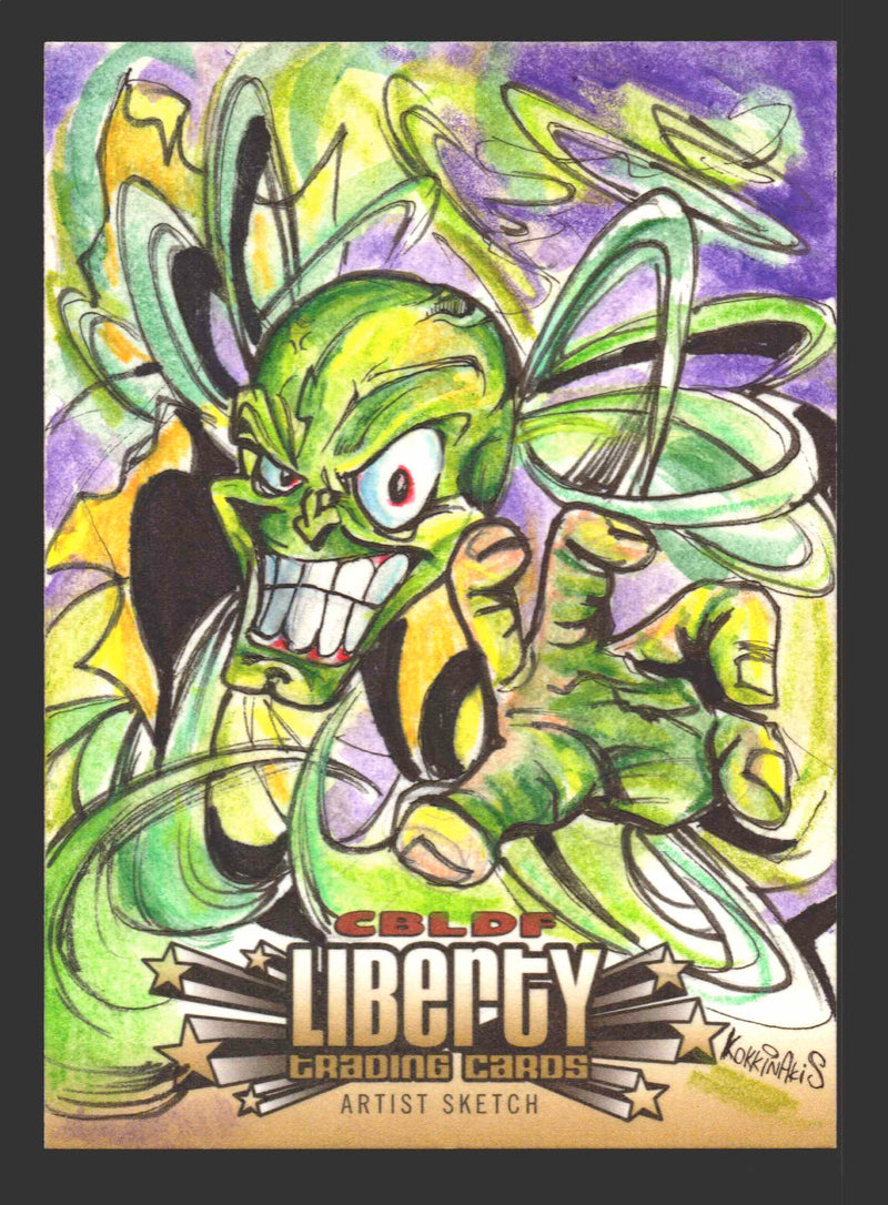 2011 CBLDF Liberty Artist Sketch Card The Mask by Kokkinakis Axilleas   - TvMovieCards.com