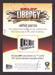 2011 CBLDF Comic Book Legal Defense Fund Liberty Artist Sketch Trading Card   - TvMovieCards.com