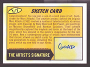 2012 Mars Attacks Heritage Artist Autograph Sketch Trading Card 1/1 Jason Goad - TvMovieCards.com